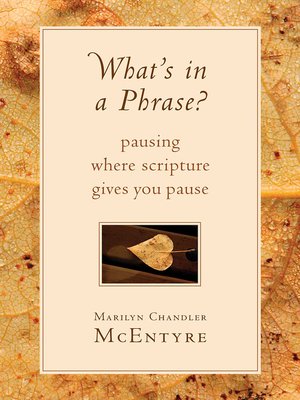 cover image of What's in a Phrase?